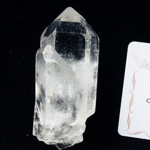 レムリアンシード カテドラルライブラリー 水晶 原石 ミナスジェライス州コリント産 ※証明書付き[T370-4237]