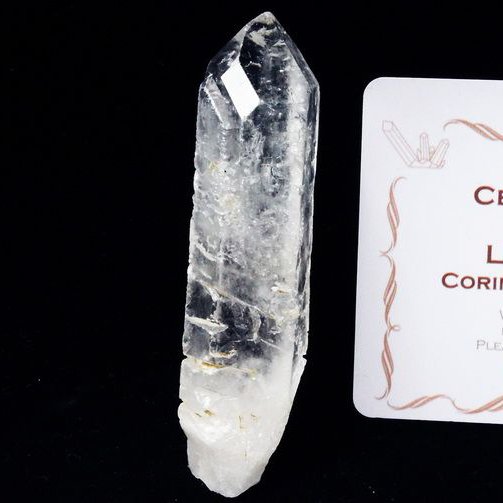 レムリアンシード水晶 原石 ミナスジェライス州コリント産 ※証明書付き[T370-4269]