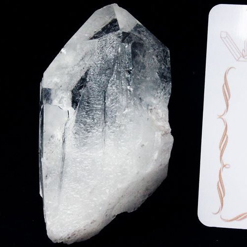 レムリアンシード水晶 原石 ミナスジェライス州コリント産 ※証明書付き[T370-4300]