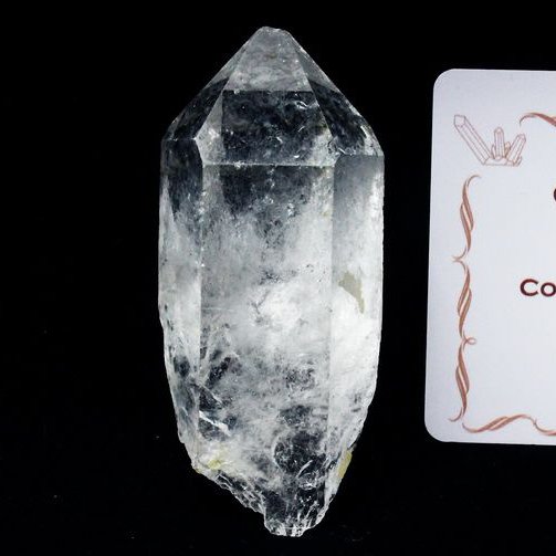 レムリアンシード水晶 原石 ミナスジェライス州コリント産 ※証明書付き[T370-4309]