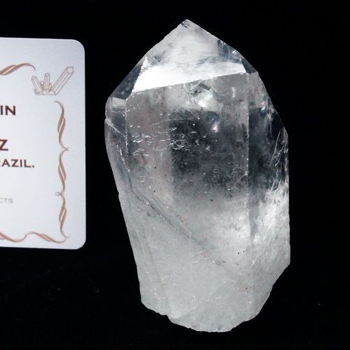 レムリアンシード水晶 原石 ミナスジェライス州コリント産 ※証明書付き[T370-4325]