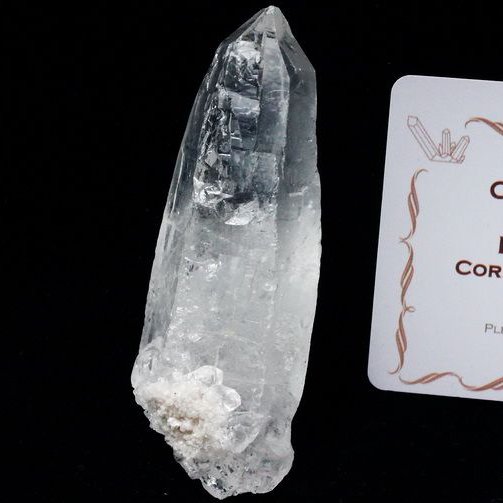 レムリアンシード水晶 原石 ミナスジェライス州コリント産 ※証明書付き[T370-4332]