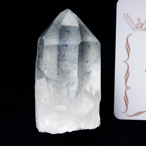 レムリアンシード水晶 原石 ミナスジェライス州コリント産 ※証明書付き[T370-4336]