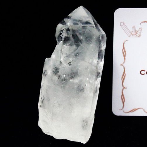 レムリアンシード水晶 原石 ミナスジェライス州コリント産 ※証明書付き[T370-4339]