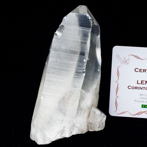 レムリアンシード水晶 原石 ミナスジェライス州コリント産 ※証明書付き[T370-4352]