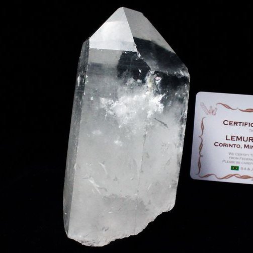 レムリアンシード水晶 原石 ミナスジェライス州コリント産 ※証明書付き[T370-4359]