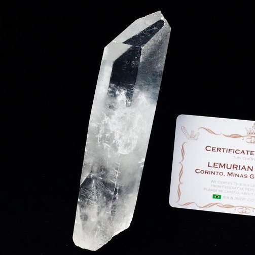 レムリアンシード水晶 原石 ミナスジェライス州コリント産 ※証明書付き[T370-4365]