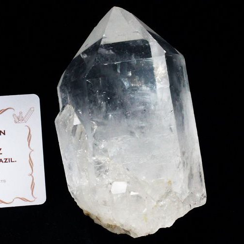 レムリアンシード水晶 原石 ミナスジェライス州コリント産 ※証明書付き[T370-4374]