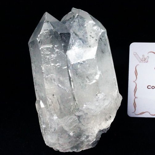 レムリアンシード カテドラルライブラリー 水晶 原石 ミナスジェライス州コリント産 ※証明書付き[T370-4387]
