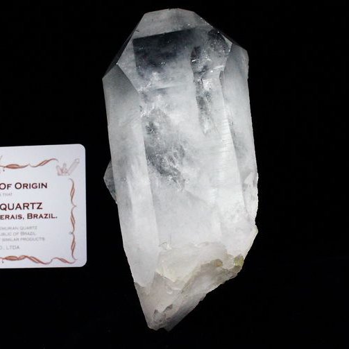 レムリアンシード カテドラルライブラリー 水晶 原石 ミナスジェライス州コリント産 ※証明書付き[T370-4392]