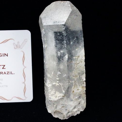 レムリアンシード水晶 原石 ミナスジェライス州コリント産 ※証明書付き[T370-4412]