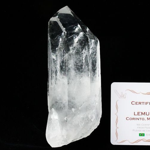 レムリアンシード水晶 原石 ミナスジェライス州コリント産 ※証明書付き[T370-4614]