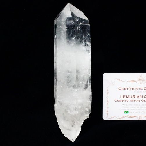 レムリアンシード水晶 原石 ミナスジェライス州コリント産 ※証明書付き[T370-4616]
