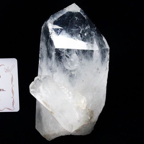 レムリアンシード水晶 原石 ミナスジェライス州コリント産 ※証明書付き[T370-4617]