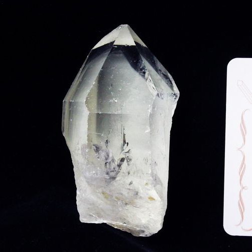 レムリアンシード ファントム水晶 原石 ミナスジェライス州コリント産 ※証明書付[T370-4634]