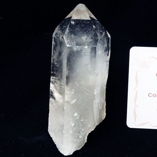 レムリアンシード ファントム水晶 原石 ミナスジェライス州コリント産 ※証明書付[T370-4635]