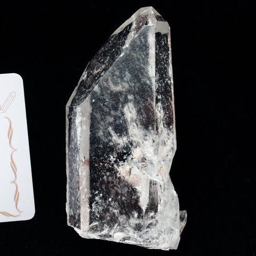 レムリアンシード水晶 原石 ミナスジェライス州コリント産 ※証明書付き[T370-4656]