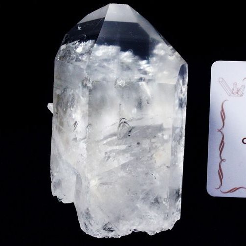 レムリアンシード水晶 原石 ミナスジェライス州コリント産 ※証明書付き[T370-4755]