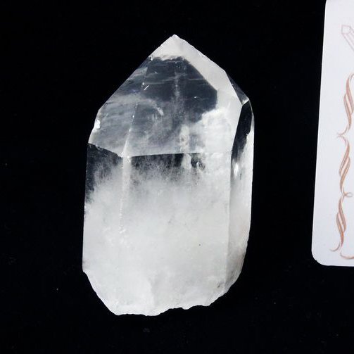 レムリアンシード水晶 原石 ミナスジェライス州コリント産 ※証明書付き[T370-4793]