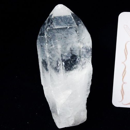 レムリアンシード水晶 原石 ミナスジェライス州コリント産 ※証明書付き[T370-4795]