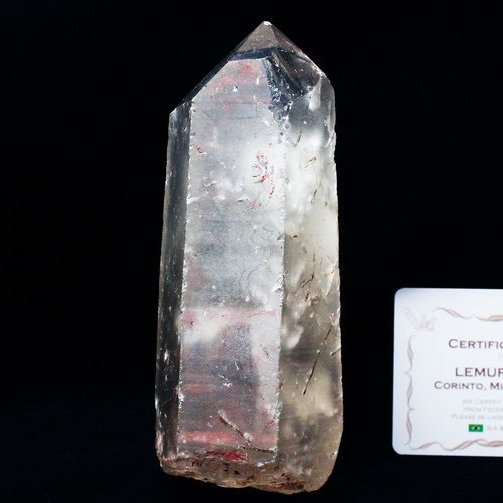 シトリン レムリアンシード水晶 原石 ミナスジェライス州コリント産 ※証明書付き[T370-4822]