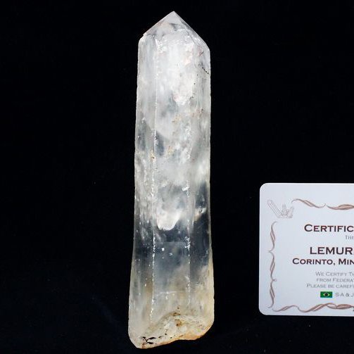 シトリン レムリアンシード水晶 原石 ミナスジェライス州コリント産 ※証明書付き[T370-4841]