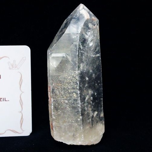 シトリン レムリアンシード水晶 原石 ミナスジェライス州コリント産 ※証明書付き[T370-4842]