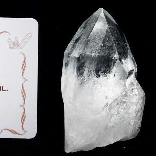 レムリアンシード カテドラルライブラリー 水晶 原石 ミナスジェライス州コリント産 ※証明書付き[T370-4895]