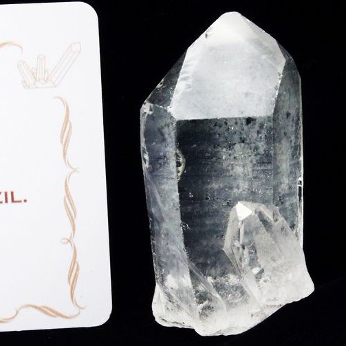 レムリアンシード クォーツインクォーツ 原石 ミナスジェライス州コリント産 ※証明書付き[T370-4898]