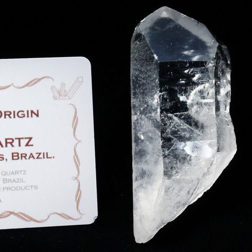 レムリアンシード水晶 原石 ミナスジェライス州コリント産 ※証明書付き[T370-4917]