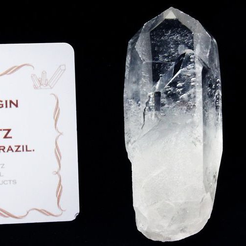 レムリアンシード水晶 原石 ミナスジェライス州コリント産 ※証明書付き[T370-4920]