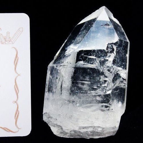 レムリアンシード水晶 原石 ミナスジェライス州コリント産 ※証明書付き[T370-4927]