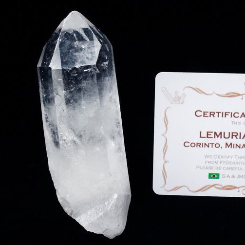 レムリアンシード水晶 原石 ミナスジェライス州コリント産 ※証明書付き[T370-4940]