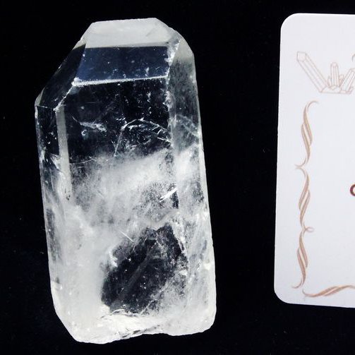 レムリアンシード水晶 原石 ミナスジェライス州コリント産 ※証明書付き[T370-4954]