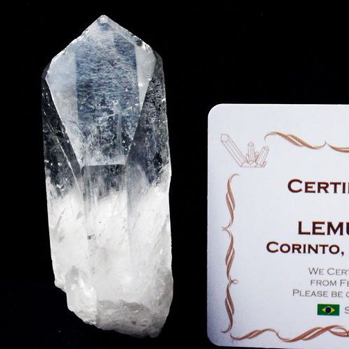 レムリアンシード水晶 原石 ミナスジェライス州コリント産 ※証明書付き[T370-4967]