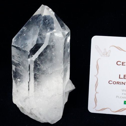 レムリアンシード水晶 原石 ミナスジェライス州コリント産 ※証明書付き[T370-4975]