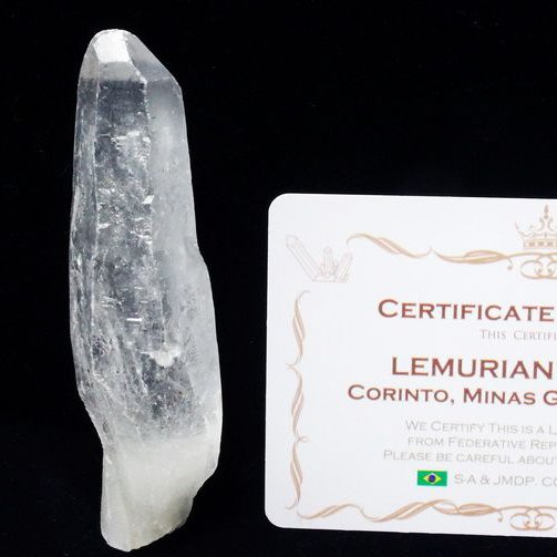 レムリアンシード水晶 原石 ミナスジェライス州コリント産 ※証明書付き[T370-4977]