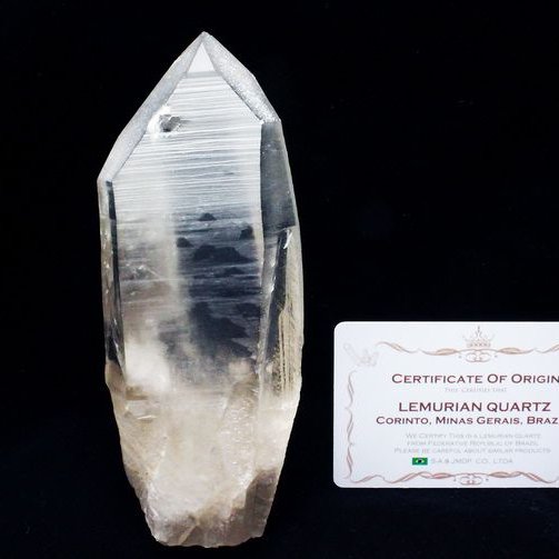 レムリアンシード水晶 原石 ミナスジェライス州コリント産 ※証明書付き[T370-4991]