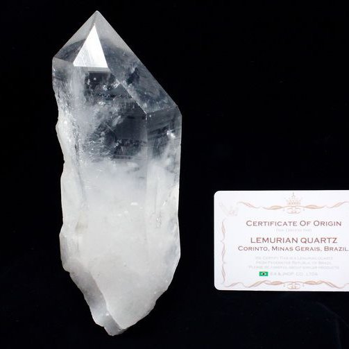 レムリアンシード水晶 原石 ミナスジェライス州コリント産 ※証明書付き[T370-4994]