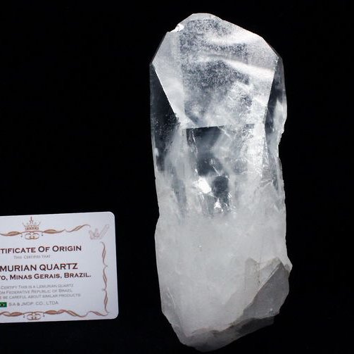 レムリアンシード水晶 原石 ミナスジェライス州コリント産 ※証明書付き[T370-4996]