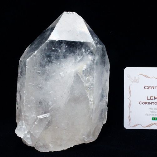 レムリアンシード水晶 原石 ミナスジェライス州コリント産 ※証明書付き[T370-5009]