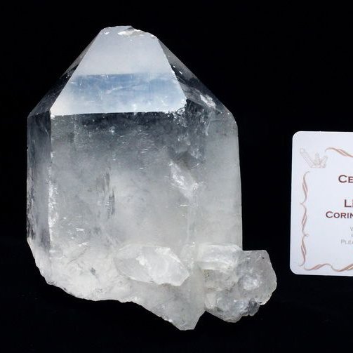 レムリアンシード水晶 原石 ミナスジェライス州コリント産 ※証明書付き[T370-5010]