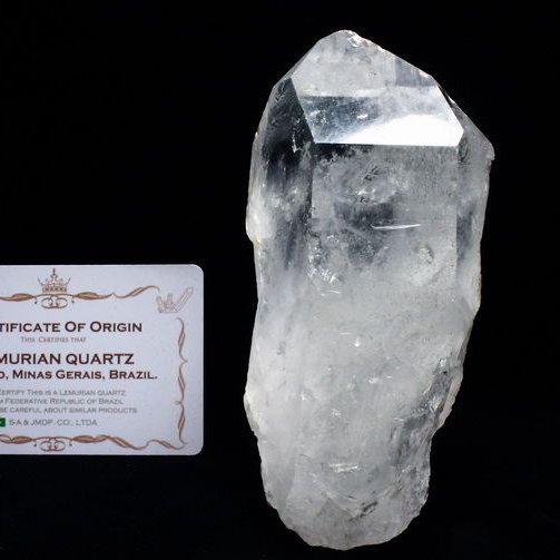 レムリアンシード水晶 原石 ミナスジェライス州コリント産 ※証明書付き[T370-5013]