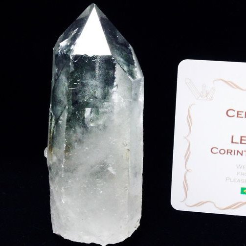 レムリアンシード ファントム水晶 原石 ミナスジェライス州コリント産 ※証明書付[T370-5020]