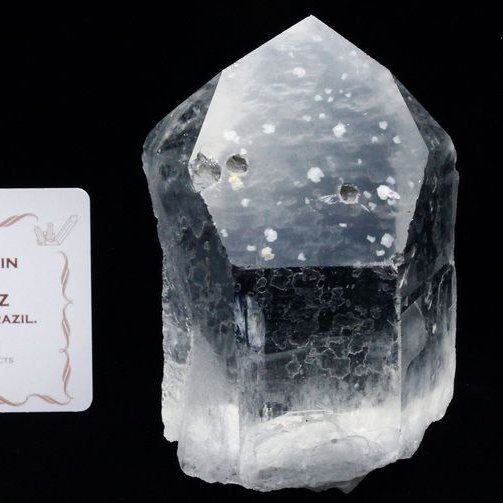 レムリアンシード水晶 原石 ミナスジェライス州コリント産 ※証明書付き[T370-5024]