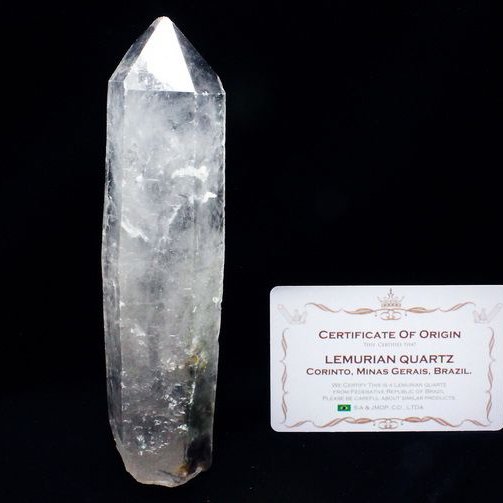 レムリアンシード ガーデン水晶 原石 ミナスジェライス州コリント産 ※証明書付き[T370-5028]