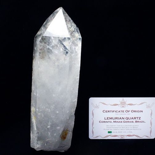 レムリアンシード ガーデン水晶 原石 ミナスジェライス州コリント産 ※証明書付き[T370-5029]