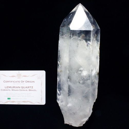 レムリアンシード ガーデン水晶 原石 ミナスジェライス州コリント産 ※証明書付き[T370-5032]