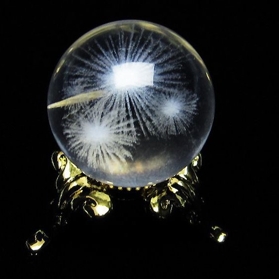 ホワイトスタークォーツ 丸玉 19mm [T371-2192]