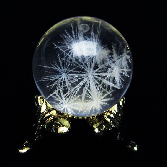 ホワイトスタークォーツ 丸玉 19mm [T371-2250]